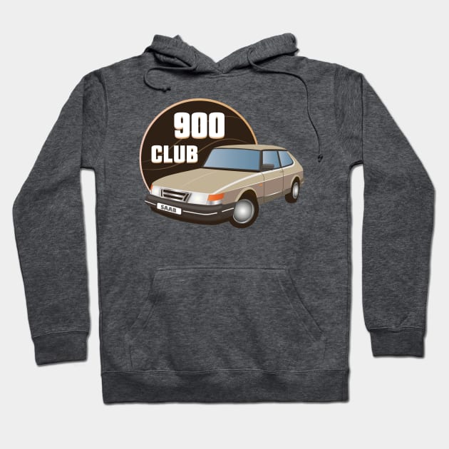 Saab 900 Club Hoodie by Saabmania